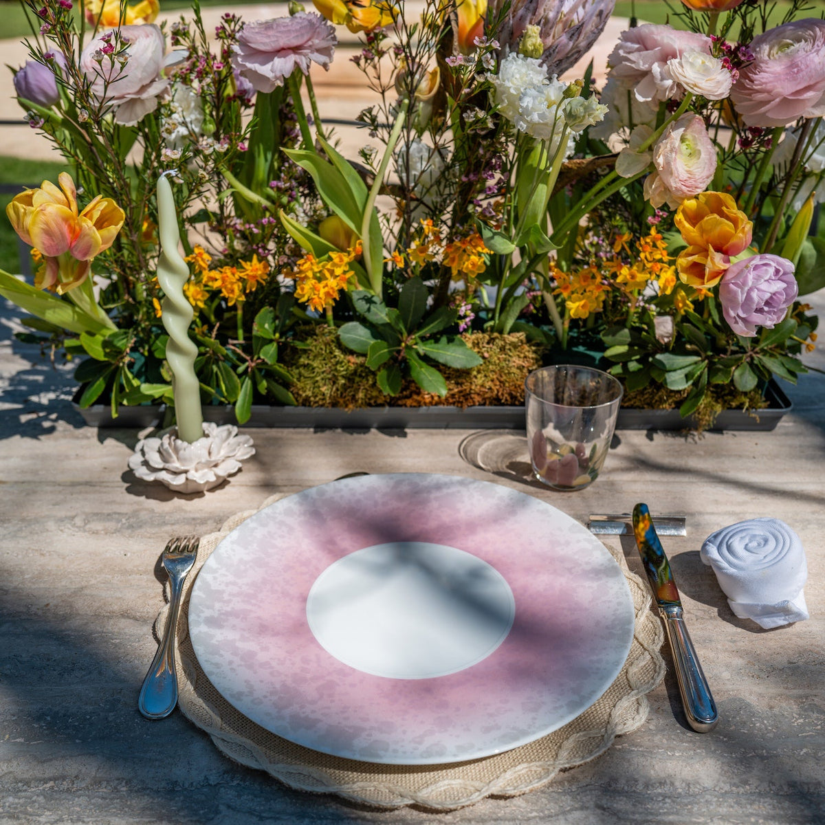 Assiette de présentation - Éclipse Rose