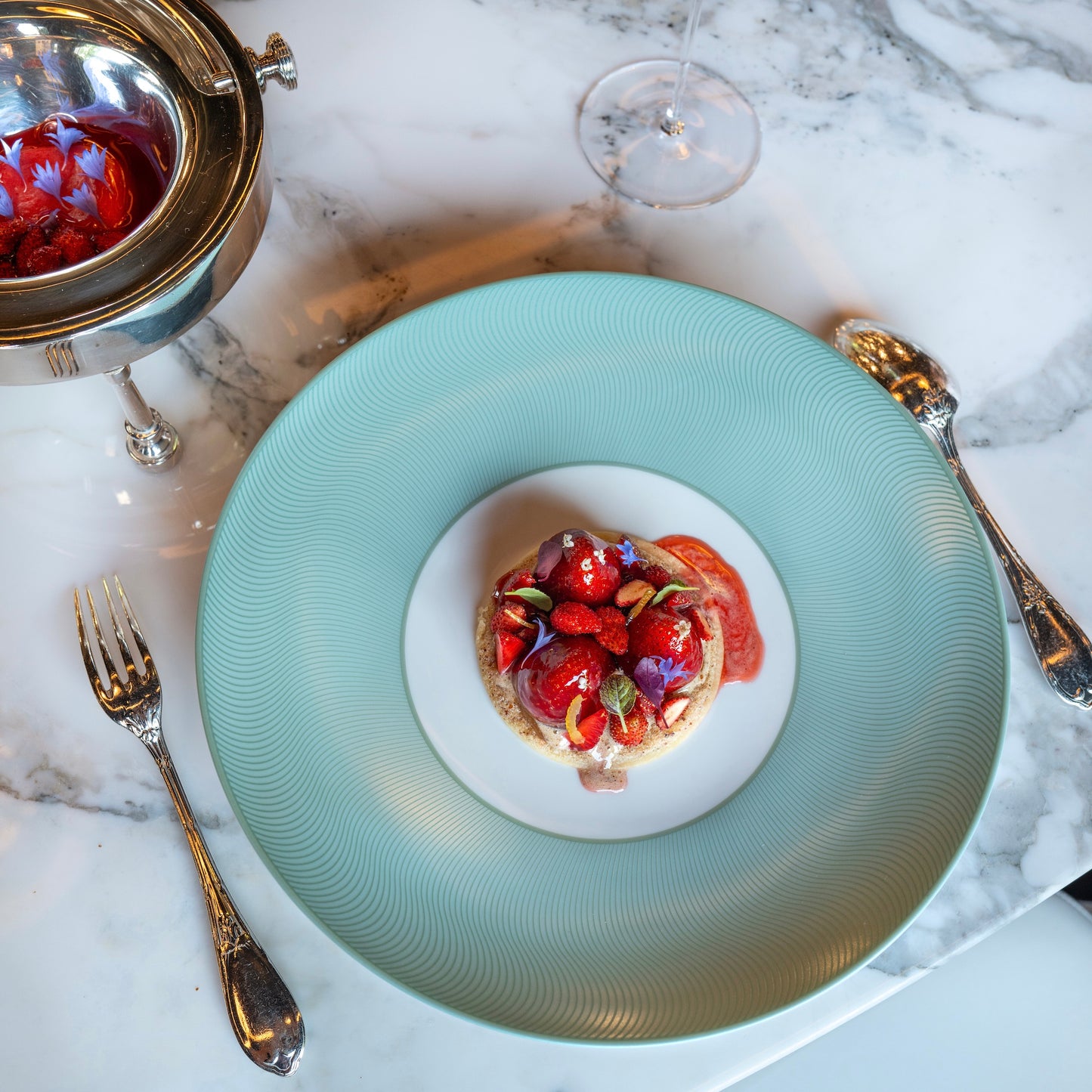 Assiette à dîner - Illusion Turquoise