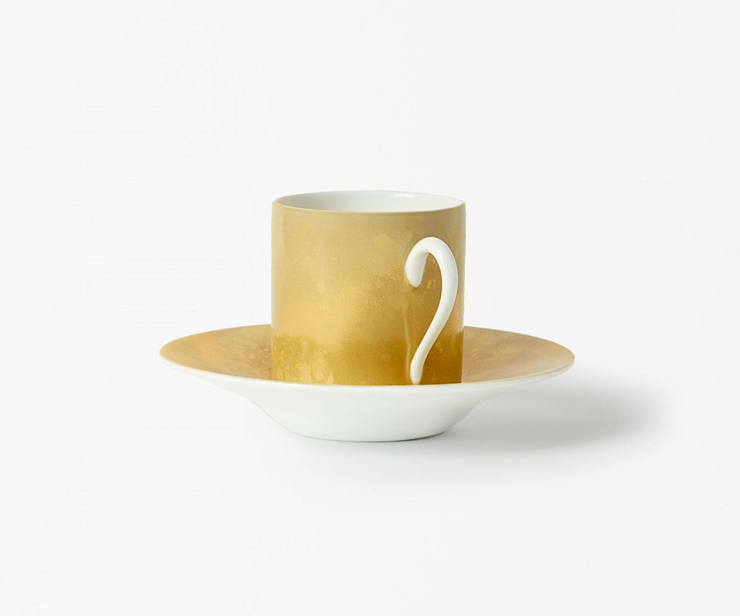 Coffee cup with saucer - Yellow Eclipse
