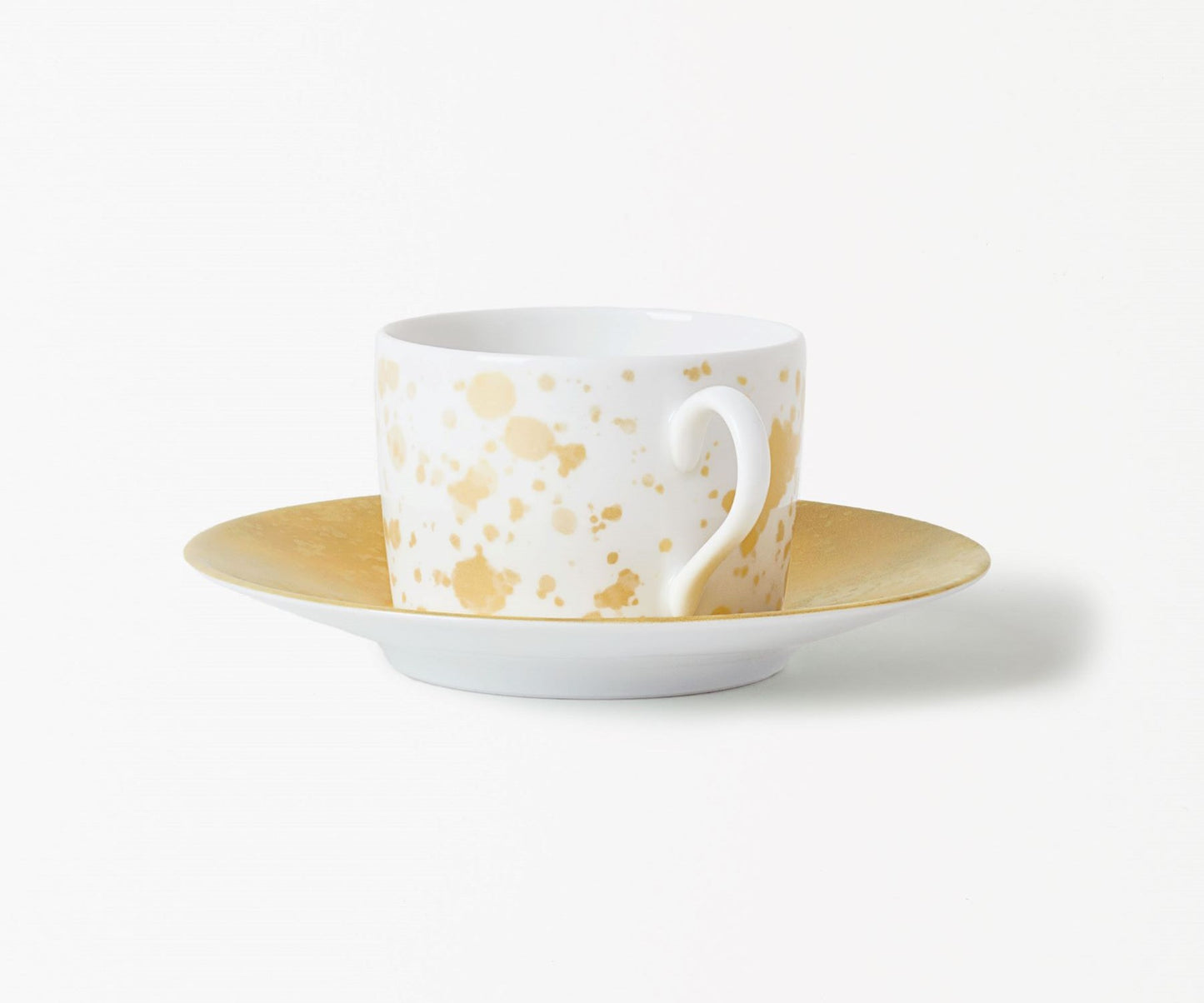 Tea cup with saucer - Yellow Eclipse