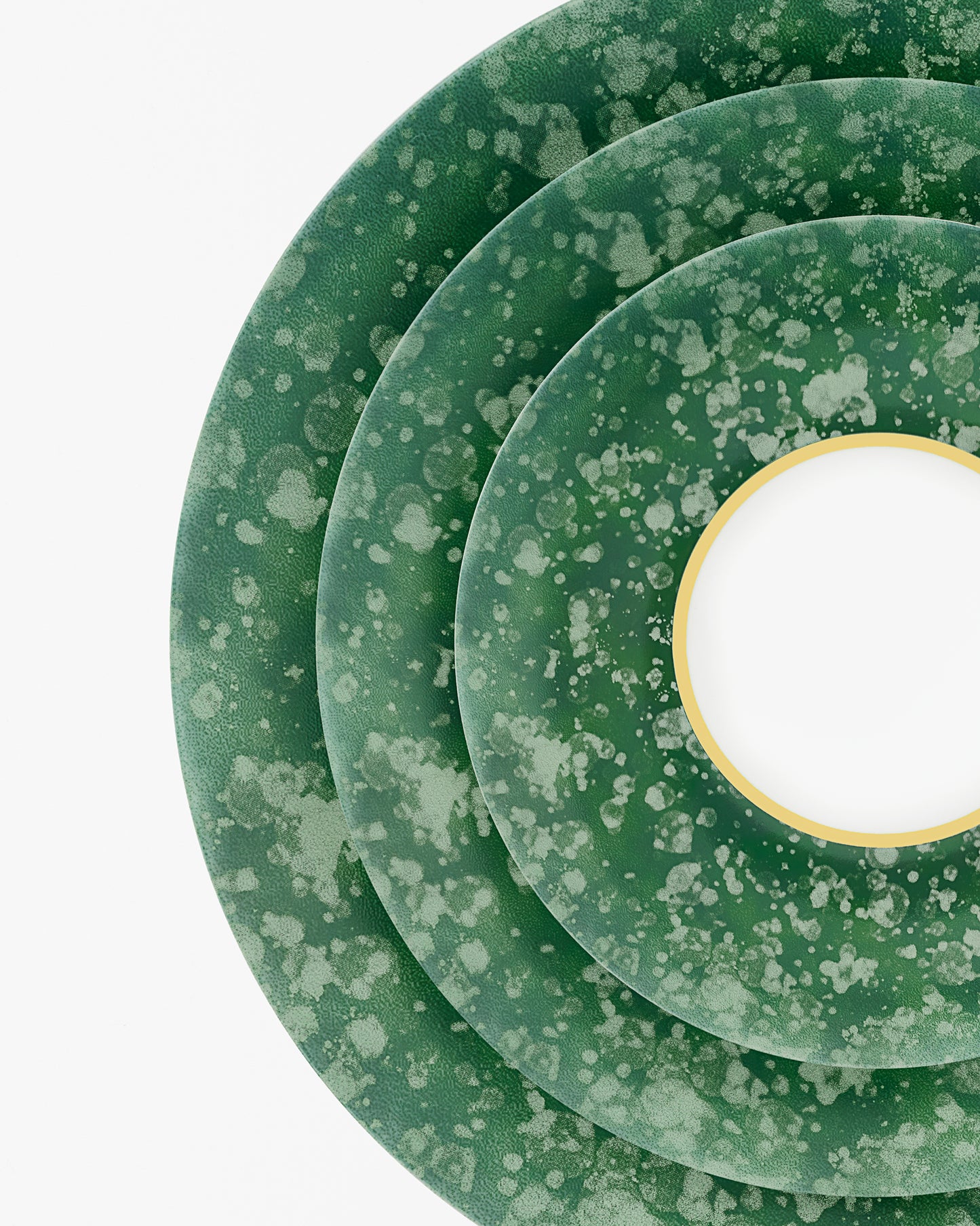 Dessert plate - Green Eclipse