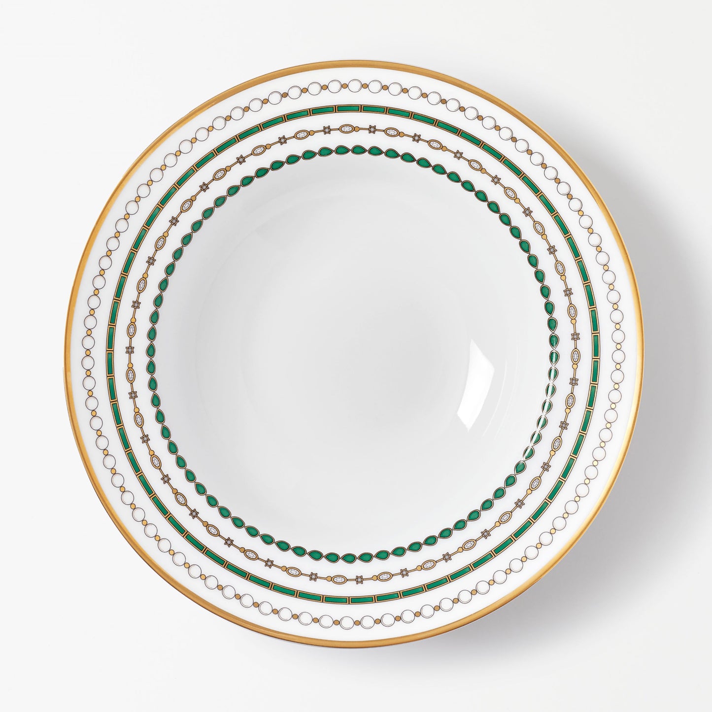 Soup plate with wing - Emerald Jewelry