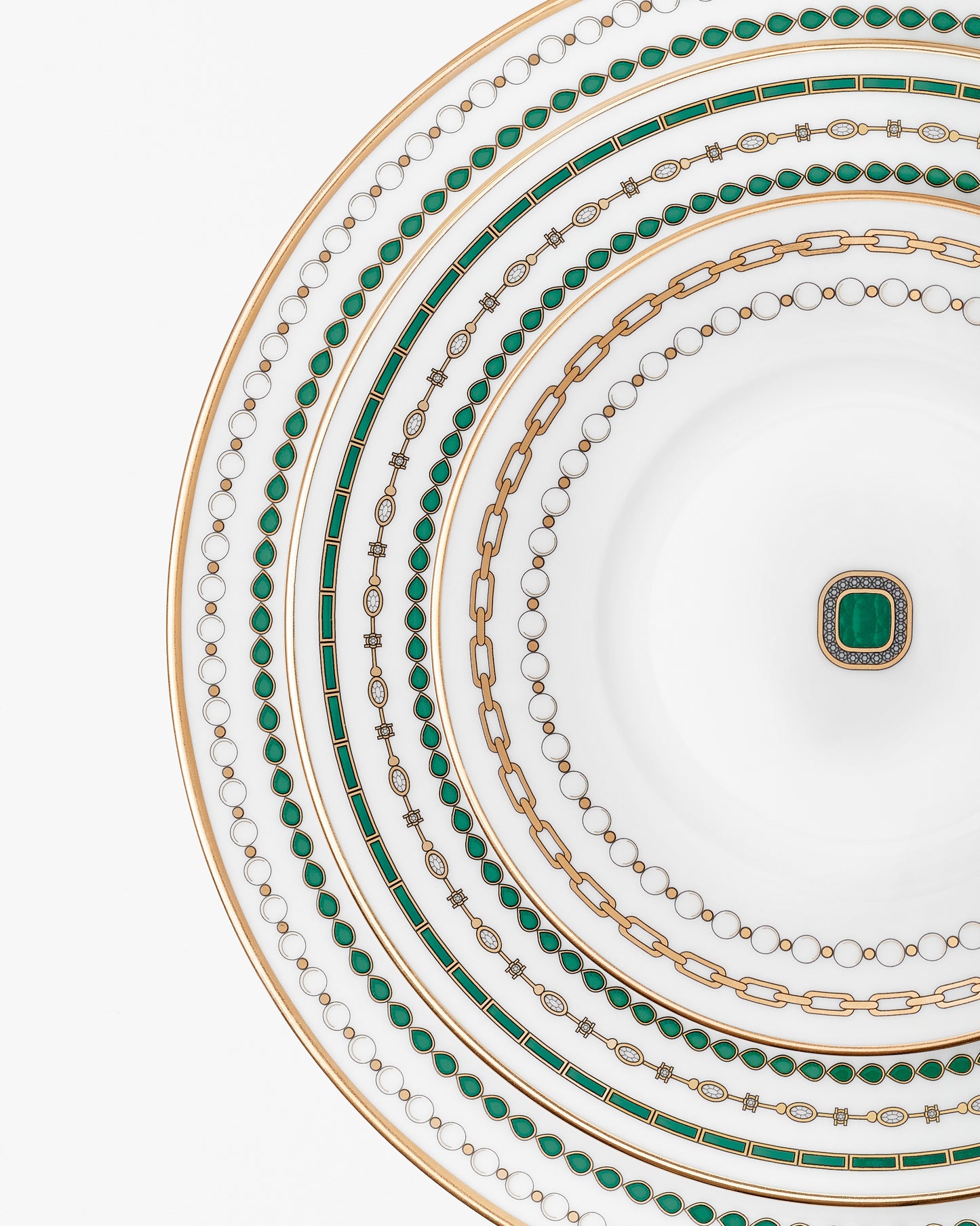 Dinner plate - Emerald Jewels