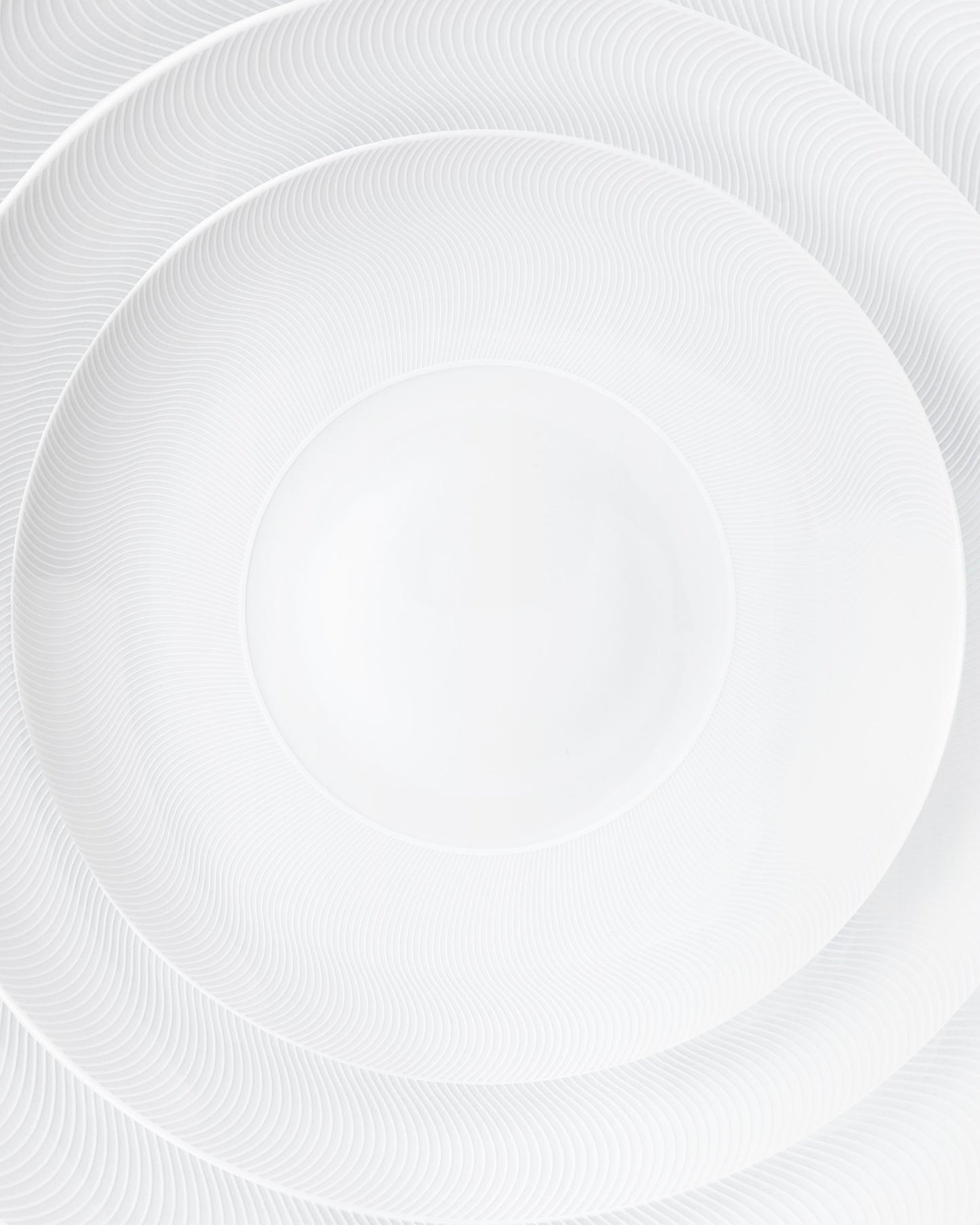 Assiette à dîner - Illusion Blanche