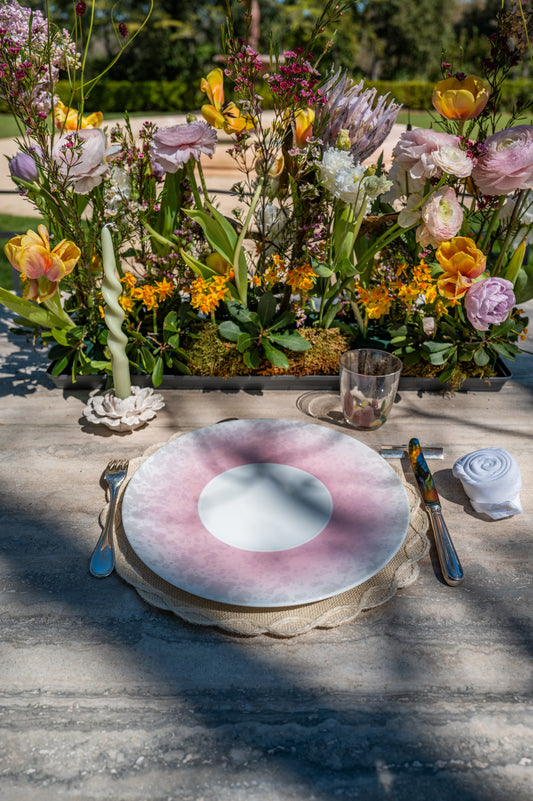 Assiette de présentation - Éclipse Rose