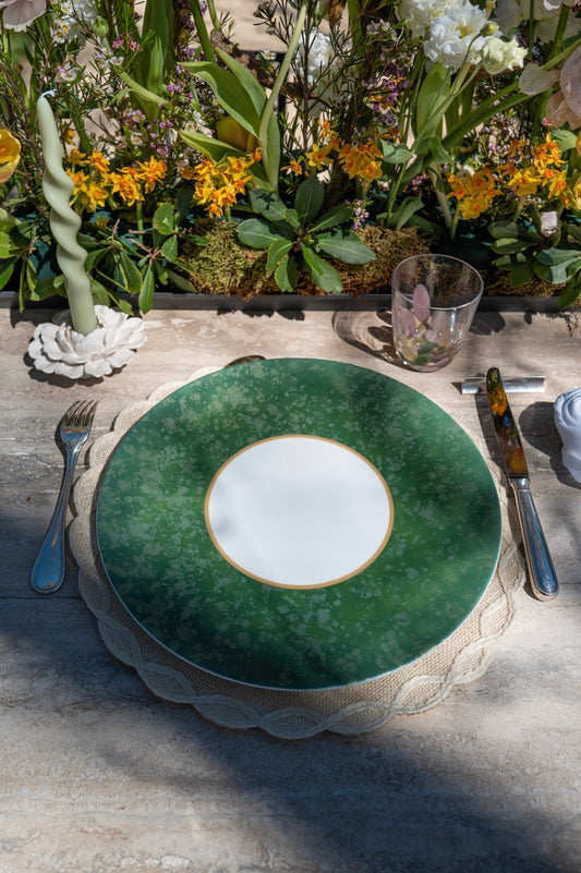 Assiette de présentation - Éclipse Verte