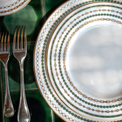 Assiette à dîner - Bijoux Émeraudes