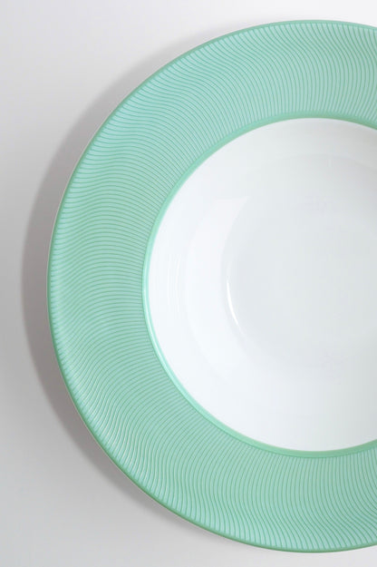 Assiette creuse - Illusion Turquoise