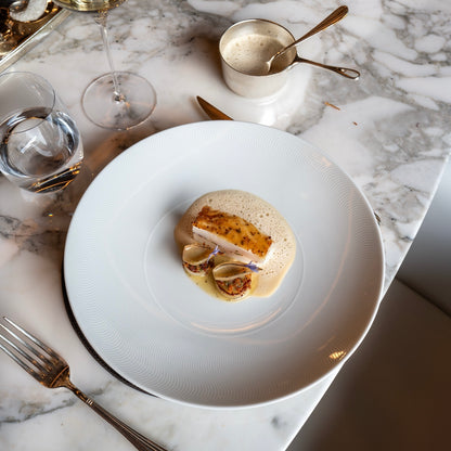 Assiette à dîner - Illusion Blanche