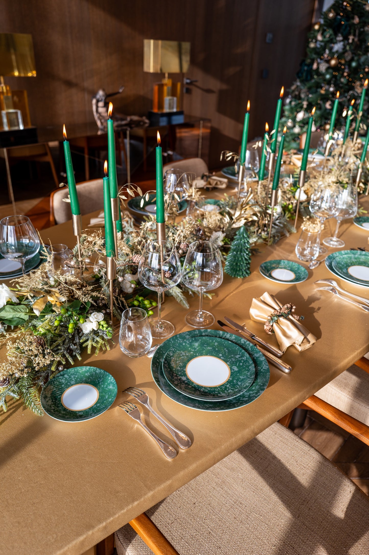 Dinner plate - Green Eclipse