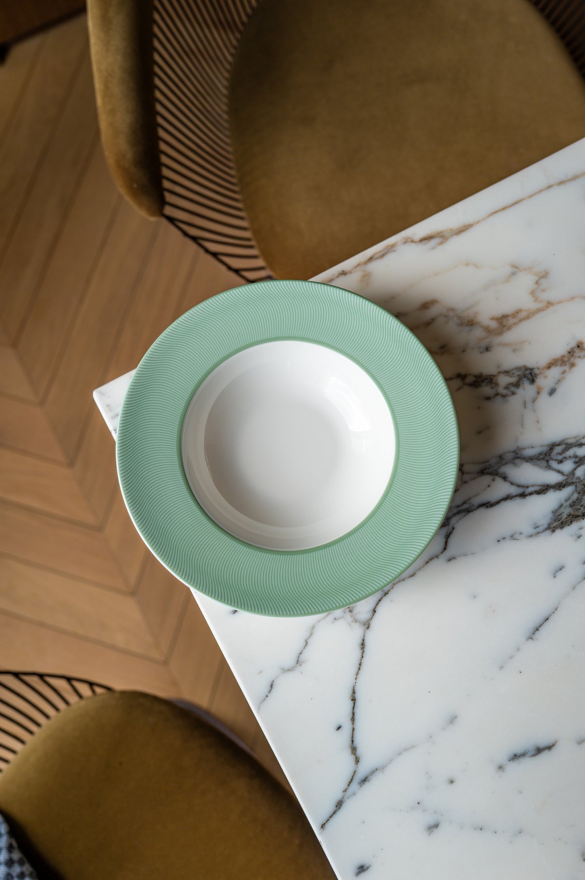 Assiette creuse - Illusion Turquoise