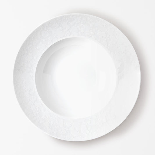 Assiette creuse - Éclipse Blanche