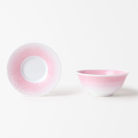 Bol avec la soucoupe - Éclipse Rose