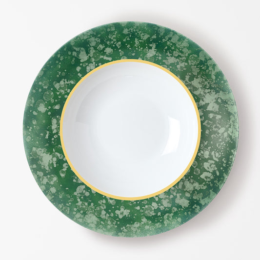 Assiette creuse - Éclipse Verte