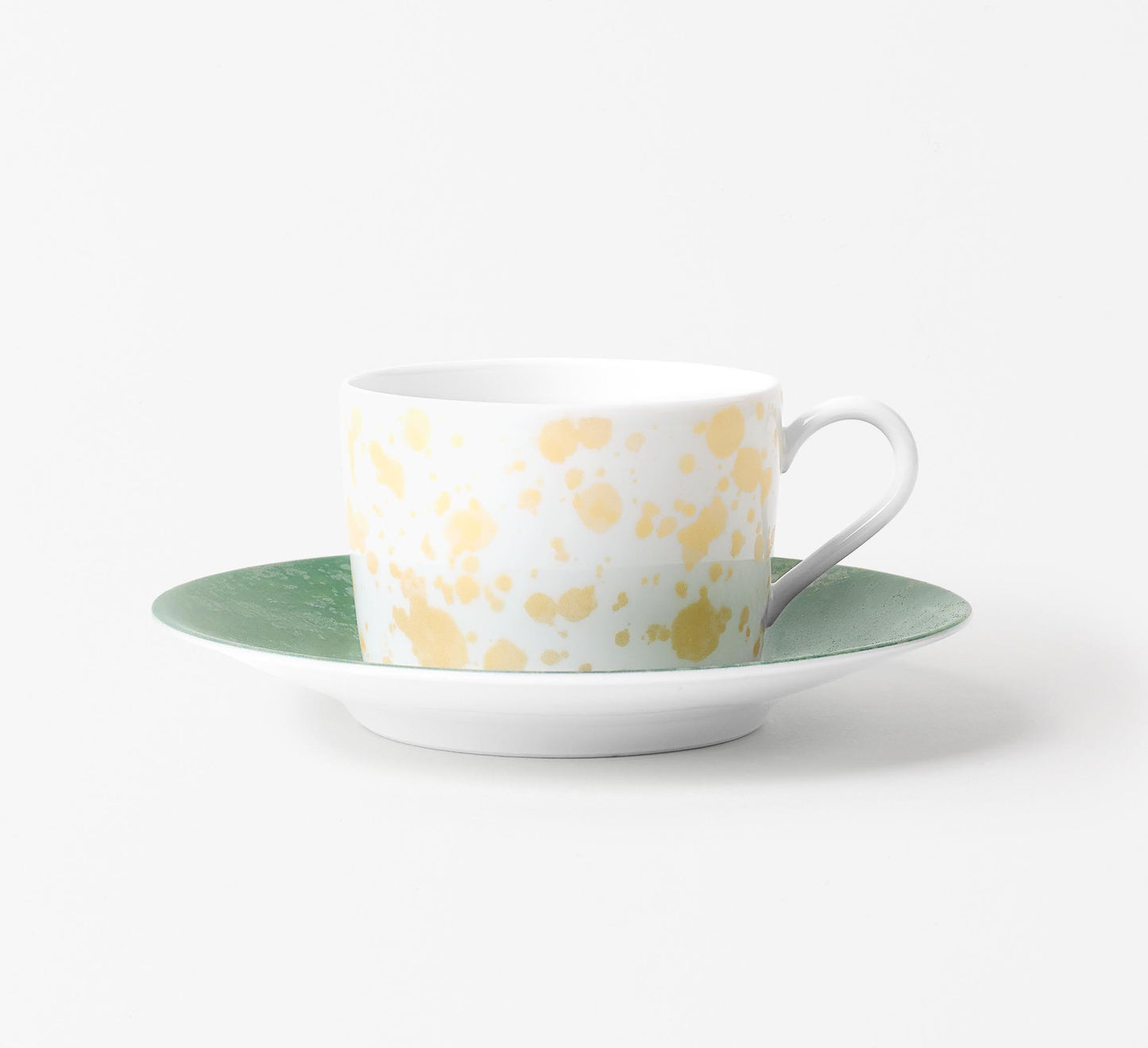 Tasse à thé avec la soucoupe - Éclipse Verte