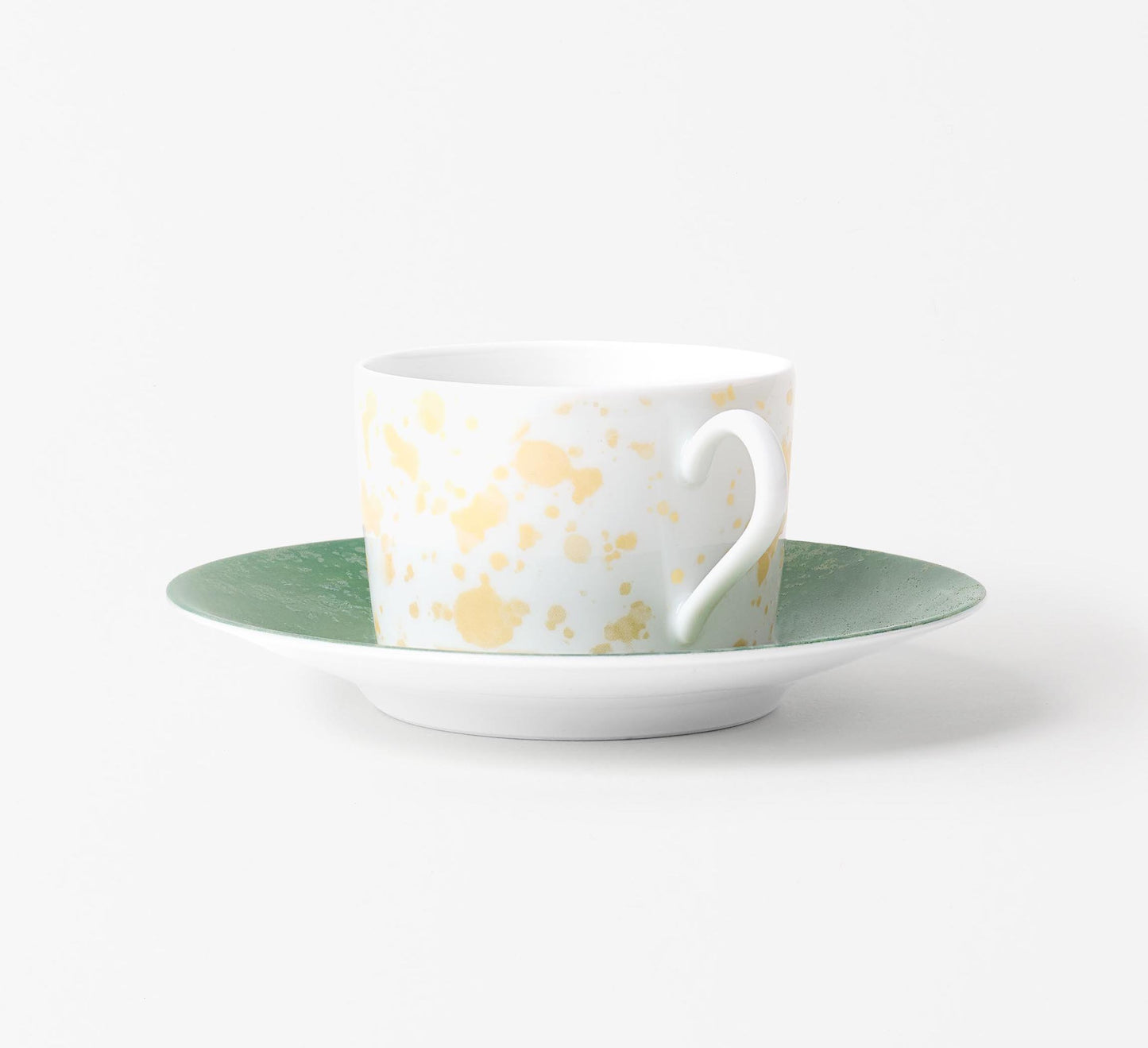 Tasse à thé avec la soucoupe - Éclipse Verte