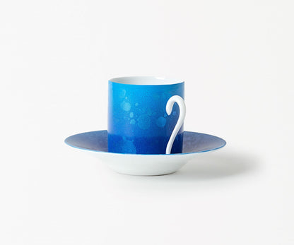 Tasse à café avec la soucoupe - Éclipse Bleue