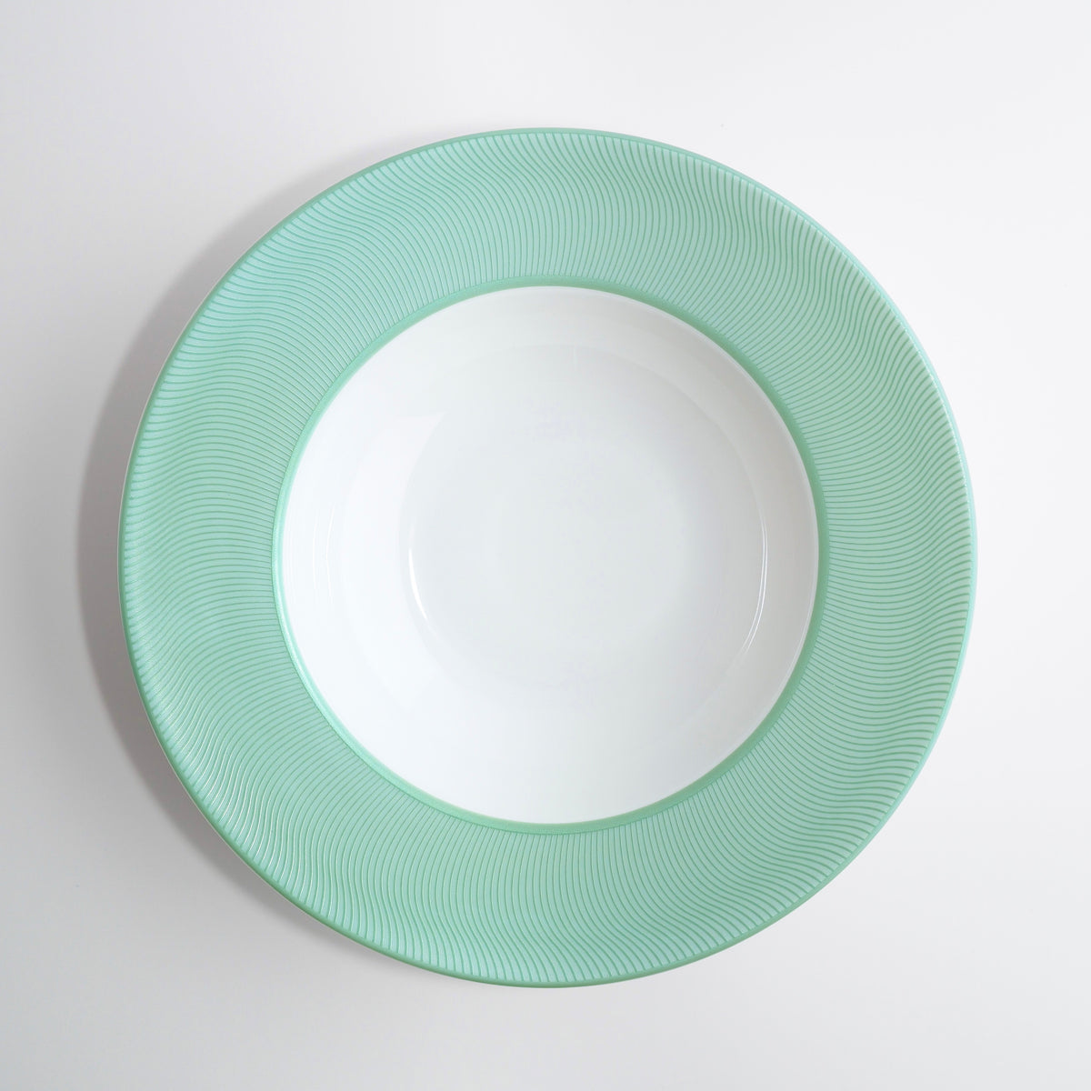 Assiette creuse - Illusion Turquoise