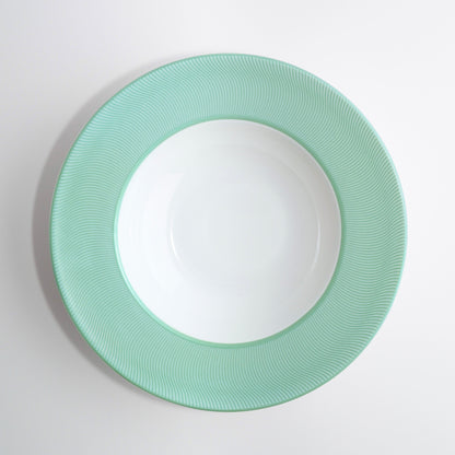 Assiette creuse - Illusion Turquoise