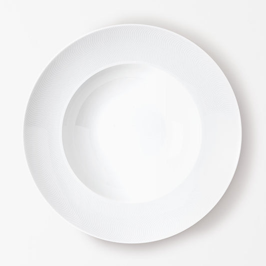 Assiette creuse - Illusion Blanche