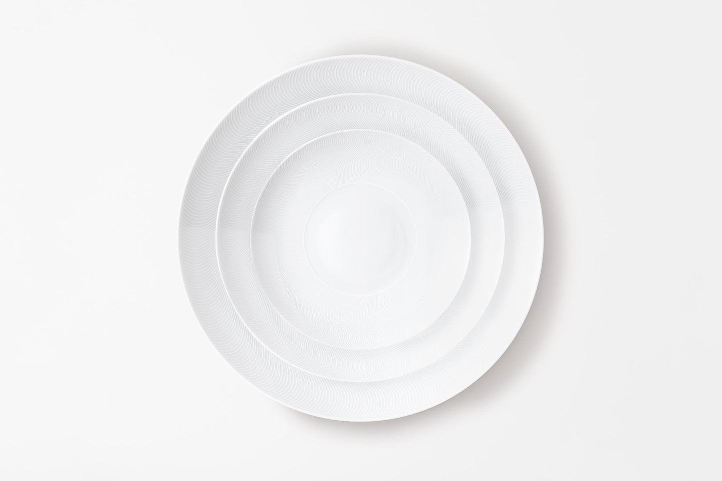 Assiette à dîner - Illusion Blanche