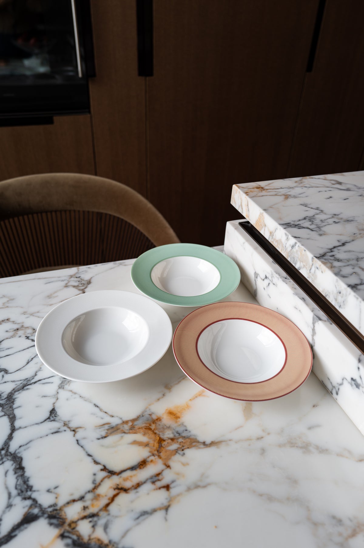 Assiette creuse - Illusion Beige