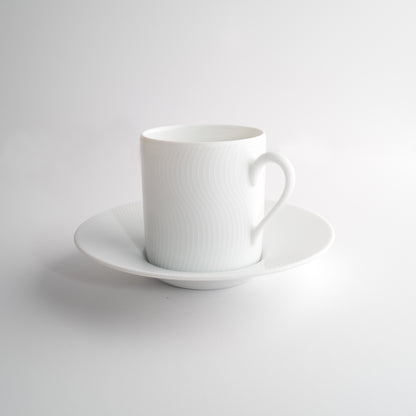 Coffee cup with saucer - White Illusion